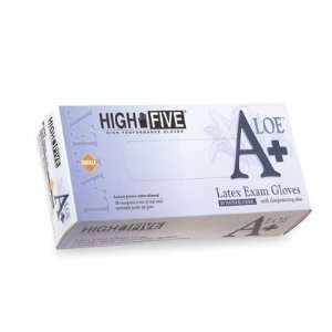  High Five A+ Aloe Latex Gloves, large, 100/bx Industrial 
