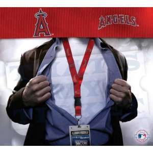  Anaheim Angels Lanyard Key Chain & Ticket Holder   Red 