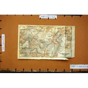    MAP 1907 PARIS FRANCE PLAN CLAMART SCEAUX VILLEJUIF