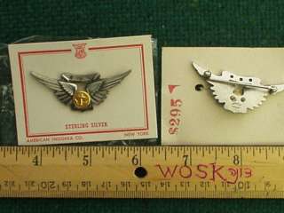 AMICO AIRCREW WING*USN*Regulation Sterlng*WW2*Vintagex1  