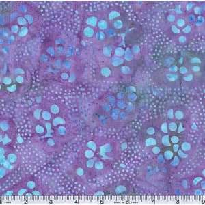  45 Wide Hand Dyed Batik Berry Lavender Fabric By The 