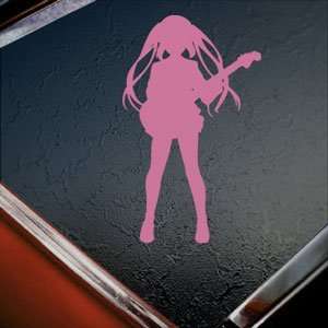  K on Nakano Azusa Anime Cartoon Music Band Pink Decal Pink 