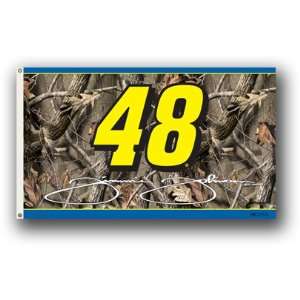  Jimmie Johnson # 48 Two Side Real Tree Camouflage 3 X 5 