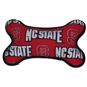  North Carolina State University Fabric Bone Dog Toy Pet 