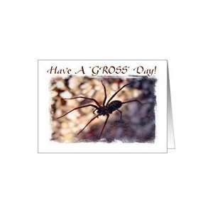  Gross Day   Wolf Spider, White Frame Card Health 