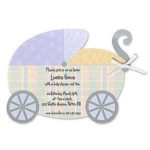  Carriage Baby Shower Invitations