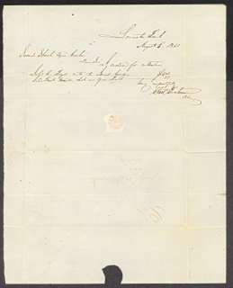 1841 Stampless Folded Letter   Lancaster, Pa  
