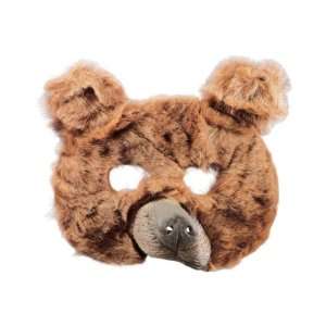  Mask Plush Bear Brown 