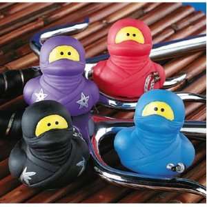  Vinyl Ninja Rubber Duckys (12 ct) (12 per package) Toys & Games