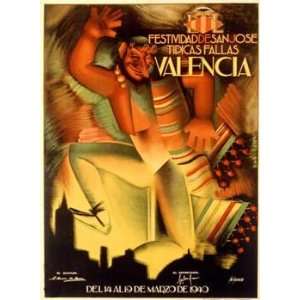  Fulgencio   Valencia Festividad Giclee on acid free paper 