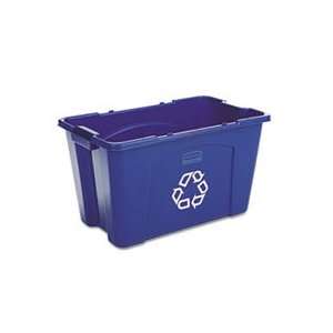  Stacking Recycle Bin, Rectangular, Polyethylene, 18 gal 