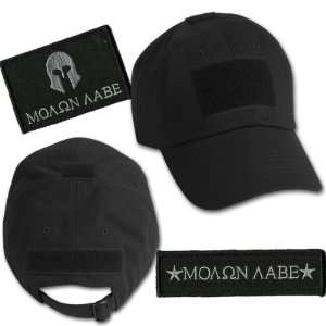  Black Tactical Cap & Molon Labe Combo