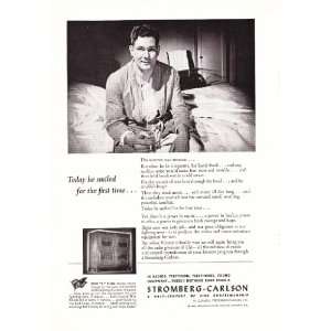  1944 Ad Veteran Smoking PTSD Original Vintage Print Ad 