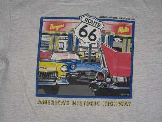 ROUTE 66 Albuquerque New Mexico Americans Historic Highway T Shirt 
