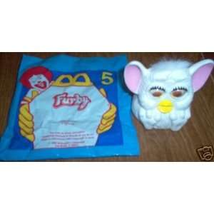  McDonalds 1998 Furby #5   White Figurine 