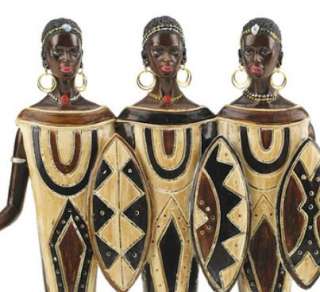 Zulu Tribal Women of South Africa Statue  