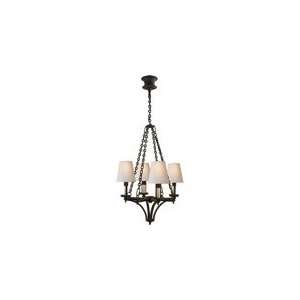  Thomas OBrien Verona Four Light Chandelier in Weathered 