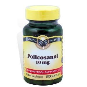  Spring Valley   Policosanol 10 mg, 150 Softgels Health 