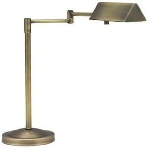  House of Troy Pinnacle Antique Brass Swing Arm Desk Lamp