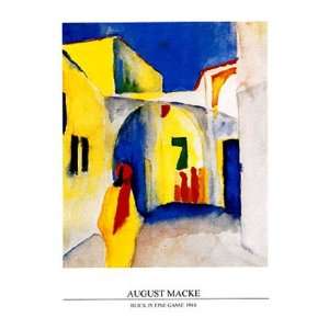  Blick in eine Gasse by August Macke 24x32