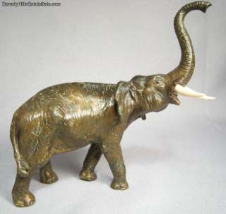 Antique Signed Vienna Bronze Elephant  
