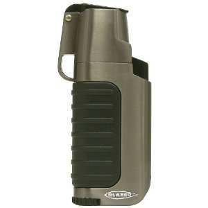 Blazer Venture Butane Refillable Torch Lighter, Gun Metal  