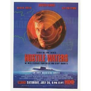   Hostile Waters HBO Movie Print Ad (Movie Memorabilia)