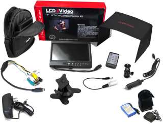 LCD4Video 7 On Camera LCD Monitor Premium Kit  