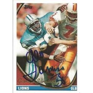  George Jamison Signed Detroit Lions 1994 Topps Card 