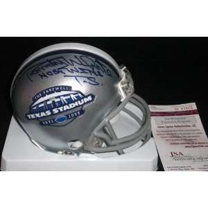 Randy White Autographed Farewell to Texas Stadium Mini Helmet with 