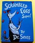 SCRAMBLED EGGS SUPER Dr Seuss 1st printing 1953 early printing HB 
