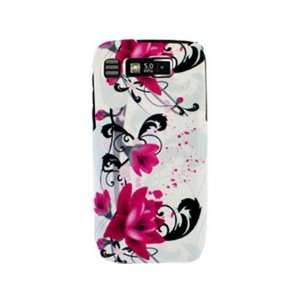  Snap On Plastic Phone Design Case Cover Red Flower on 