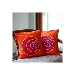   cotton cushion covers, Pop Art Bulls Eye (pair)