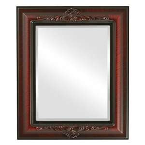  Winchester Rectangle in Vintage Cherry Mirror and Frame 