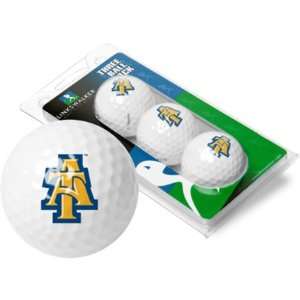 North Carolina A & T Aggies Top Flite XL Golf Balls 3 Ball Sleeve (Set 
