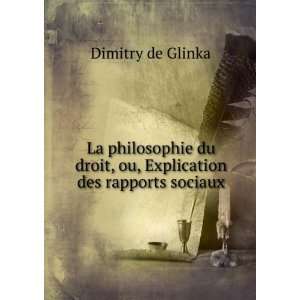   droit, ou, Explication des rapports sociaux Dimitry de Glinka Books