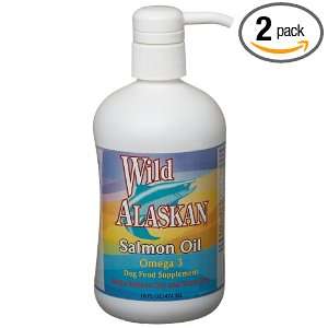 Wild Alaskan Salmon Oil, Omega 3 Dog Food Supplement, 16 Ounce 