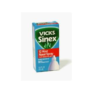  Vicks Sinex Sinus Relief, 12 Hour Nasal Spray, .5 oz 