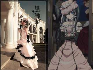 Black Butler Kuroshitsuji Ciel Girl Cosplay Costume  