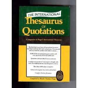    International Thesaurus of Quotations Various Authors Books