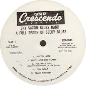 SEEDS/SKY SAXON BLUES BAND 1968 US lp NEAR MINT vinyl  