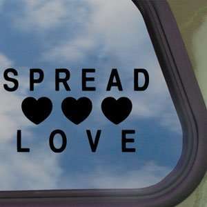  Spread Love Black Decal Car Truck Bumper Window Sticker 