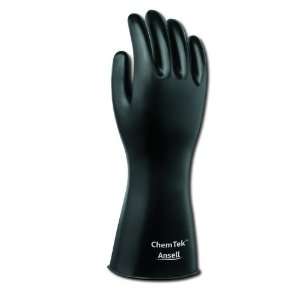 Ansell ChemTek 38 414 Butyl Glove, 14 Length, 14 mils Thick, Large 