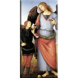  Tobias with the Archangel Raphael 15x30 Streched Canvas Art 