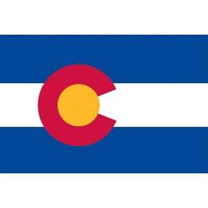  Valley Forge Nylon Colorado State Flag, measures 3 Foot x 