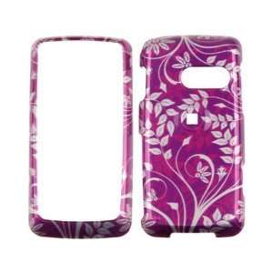   Case Cover Purple Flower For LG Rumor Touch Cell Phones & Accessories