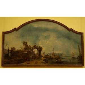  FRAMED oil paintings   Francesco Lazzaro Guardi   24 x 14 