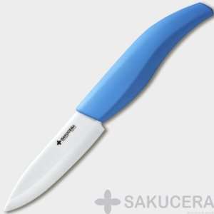  3 Inch Sakucera Blue Ceramic Knife Chefs Paring Cutlery 