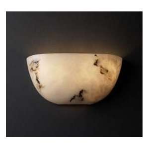  Faux Alabaster Wall Sconce Quarter Sphere