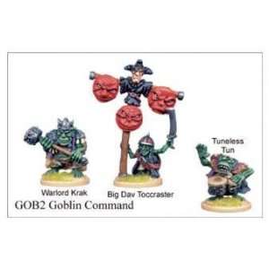  28mm Fantasy   Goblins Goblin Warriors Command (3) Toys & Games